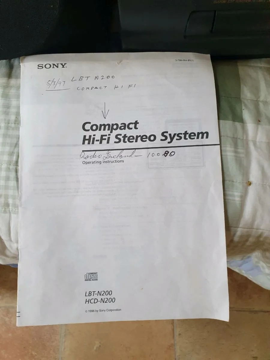 Sony compact hi.fi stereo system - Image 4