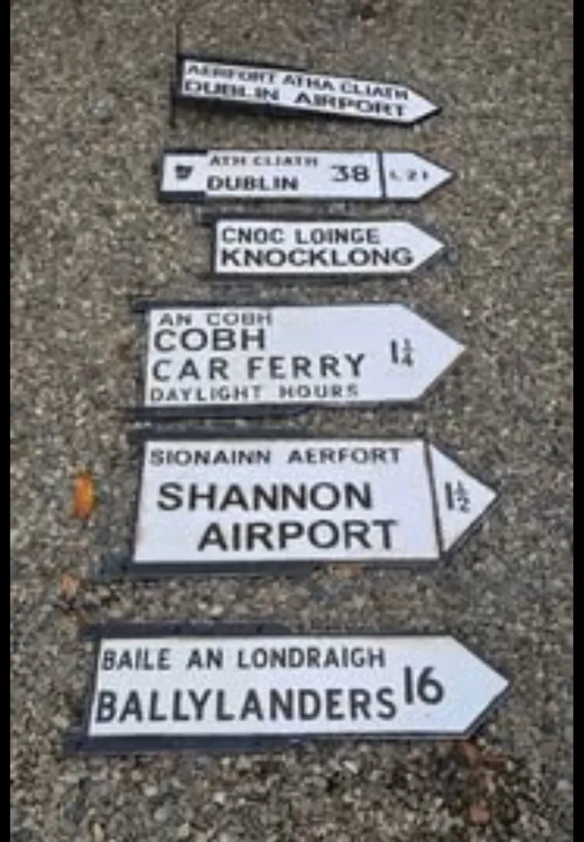 Old Original  road signs - Image 3