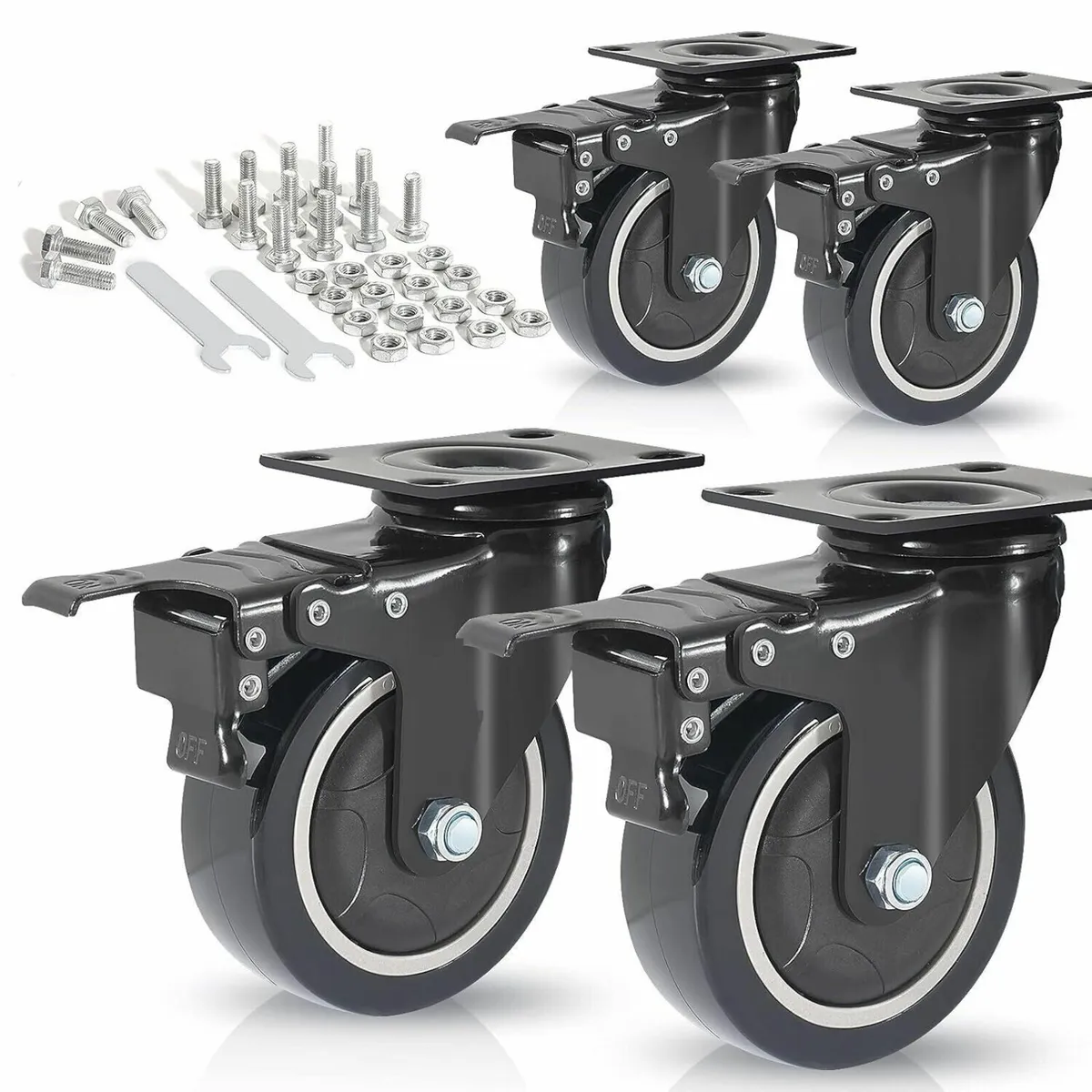 Castor Wheel 50mm Heavy Duty 200KG Capacity - Image 1