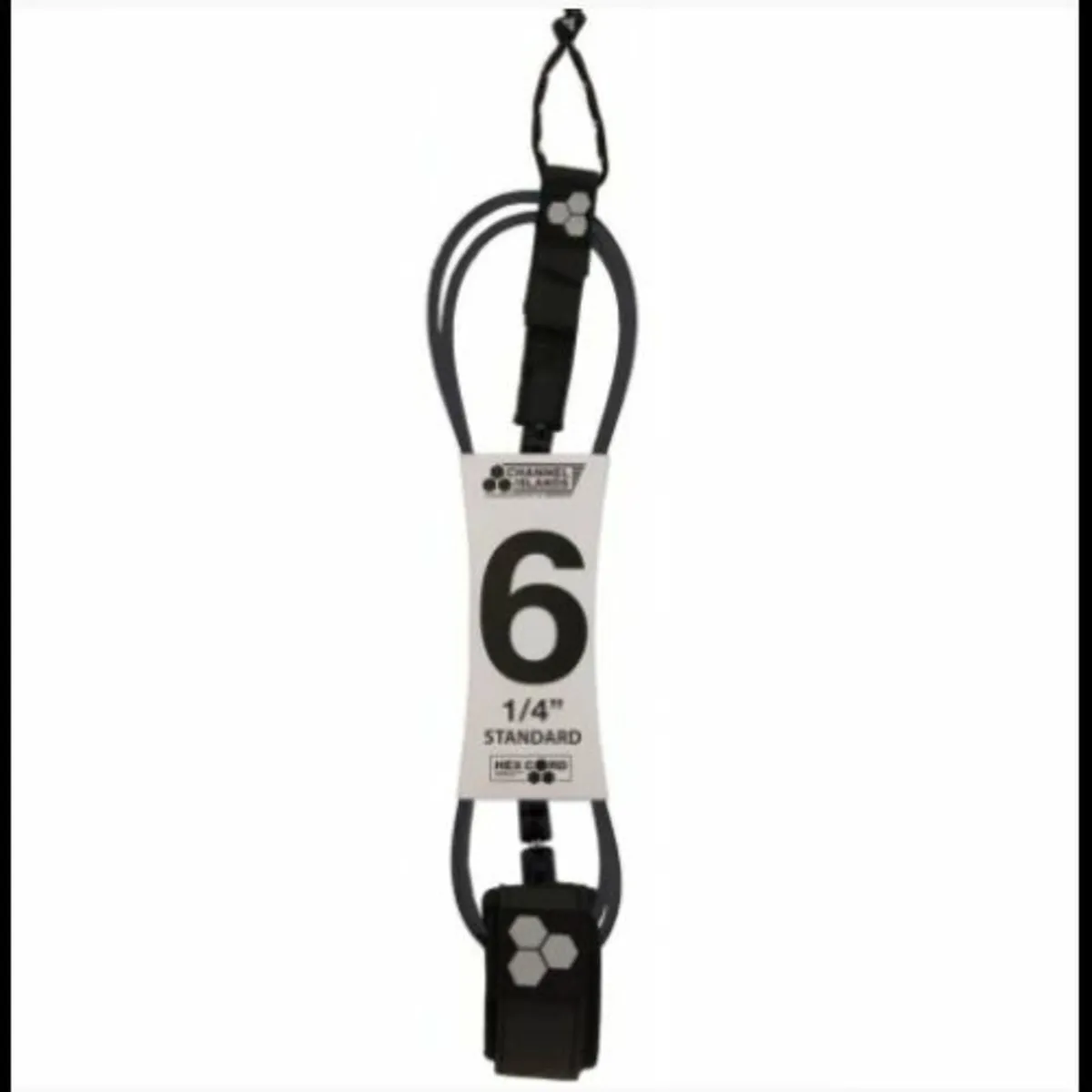 Channel Islands 6ft CI Standard Leash- Blue / Blac
