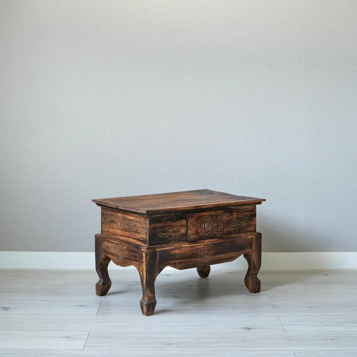 Handmade oriental side table coffee table - Image 4