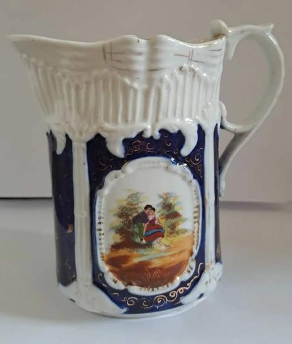 Vintage cobalt blue pitcher - Image 2