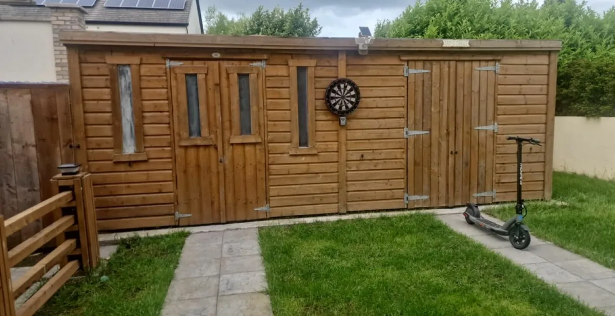 Treated and varnished Shed - Image 1