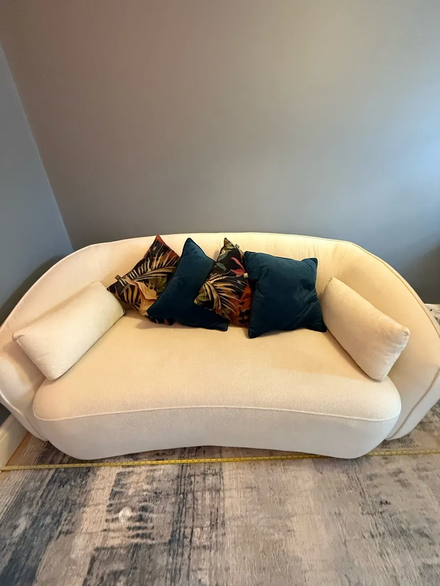 White Washable Sofa - Image 2