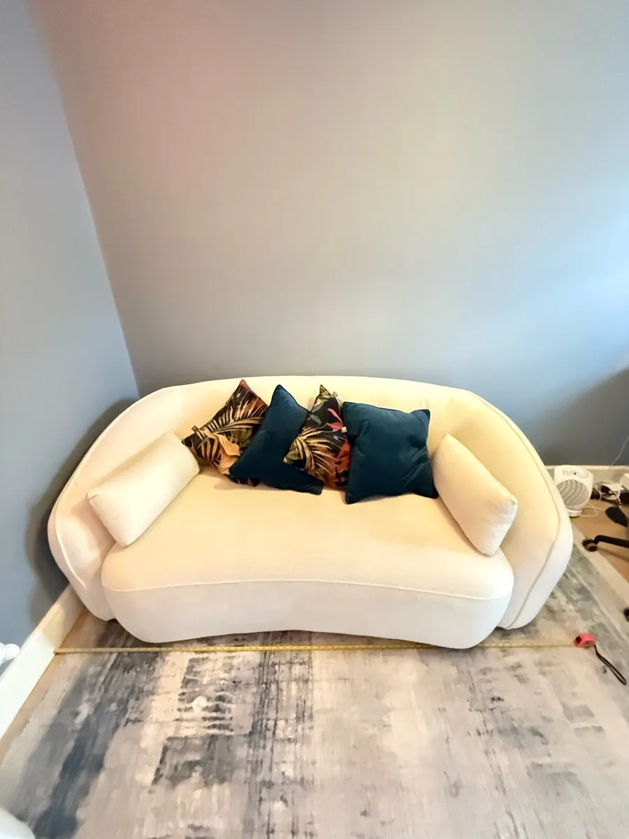 White Washable Sofa - Image 3