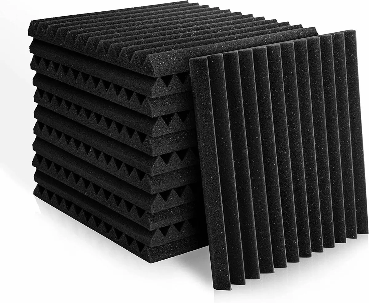 12 Pack Set Acoustic Panels, 1"x12"x12" Soundproof - Image 1