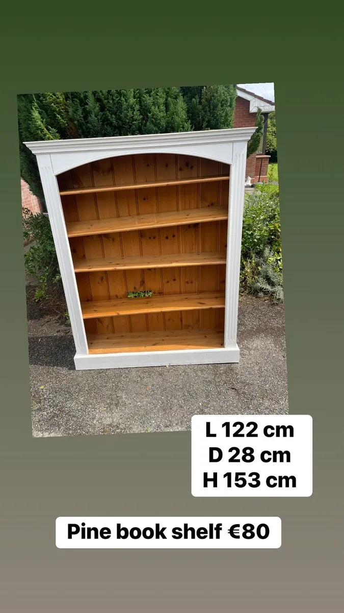 Large wooden book shelf - Image 1