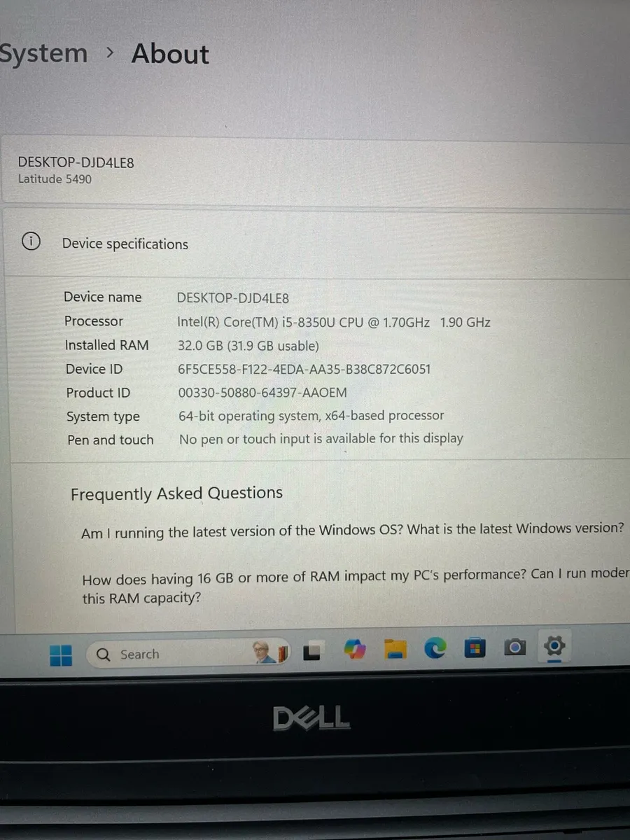 Dell i5 pro 32gb 512 ssd win 11 pro - Image 4