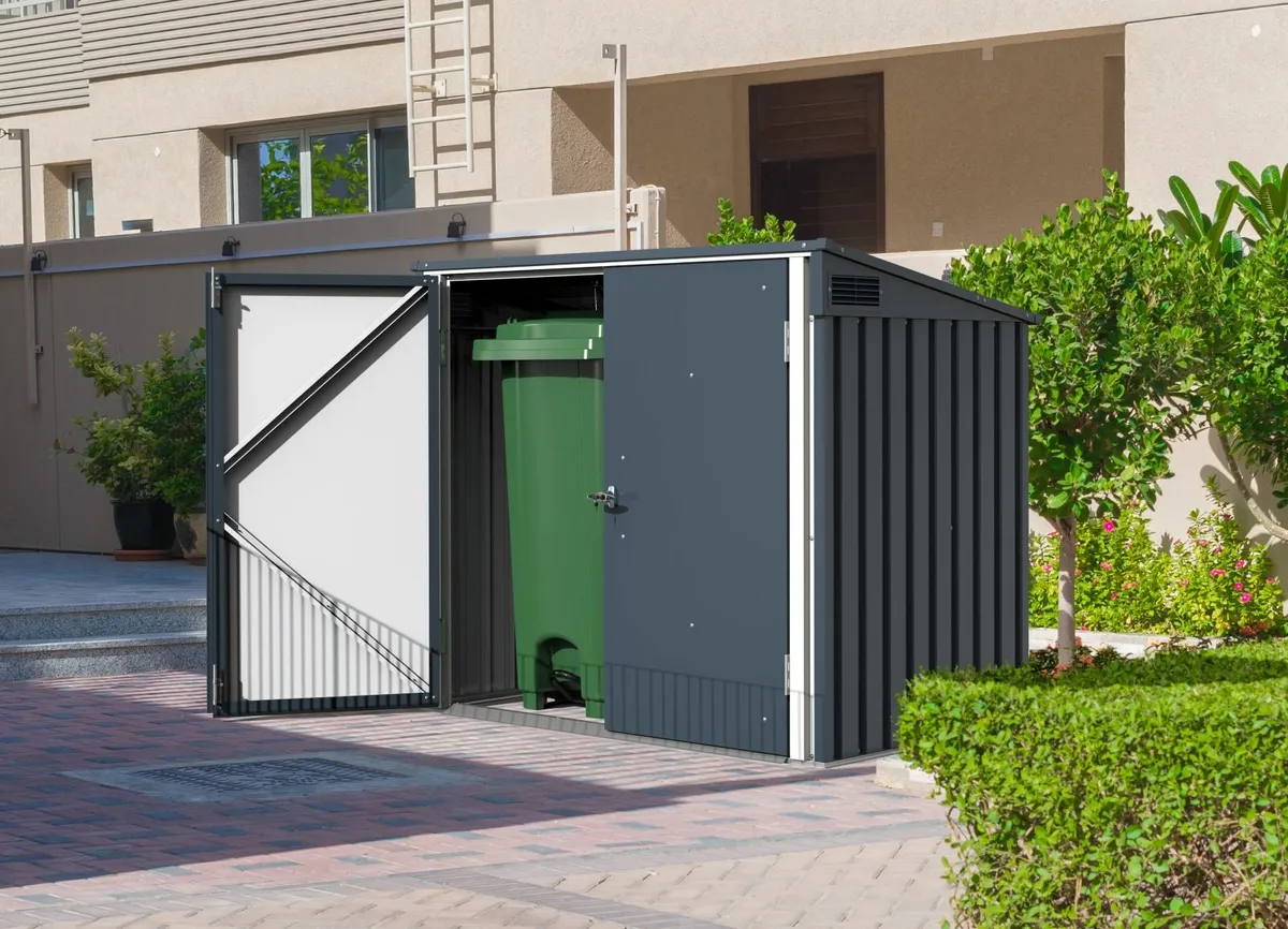 Duramax 3 Wheelie bin - Metal Sheds 7x3- - Image 4