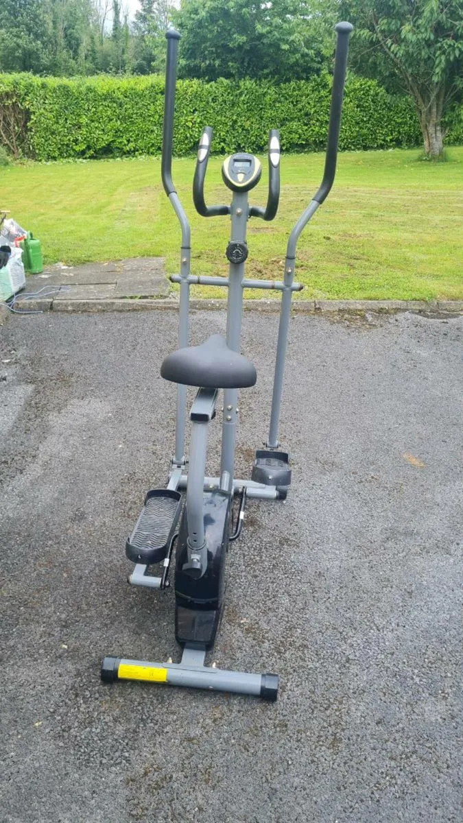 Opti Magnetic 2 in 1 Cross Trainer and Exercise Bi - Image 2