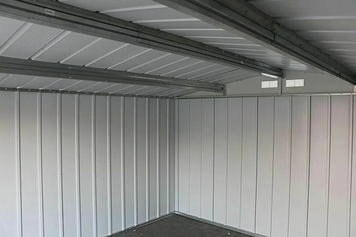 Steel Garden Sheds 10x12 Anthracite Grey - Image 4