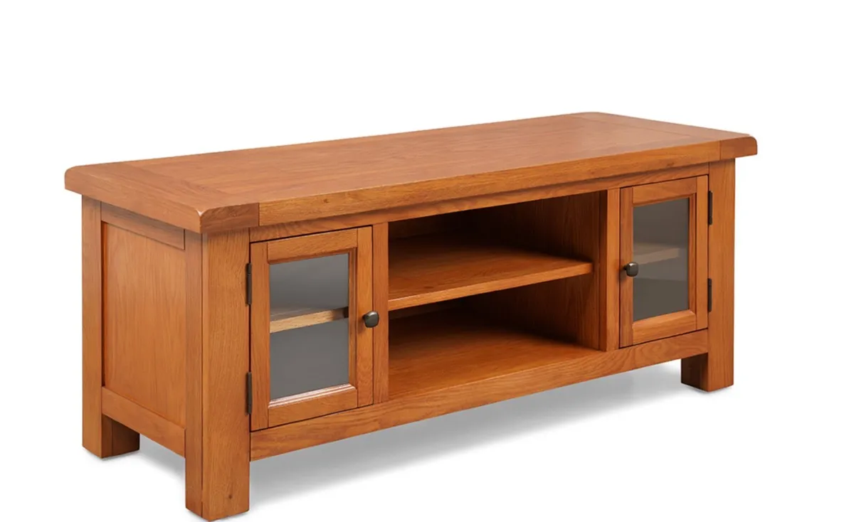 solid wood tv stand/unit, oak - Image 2