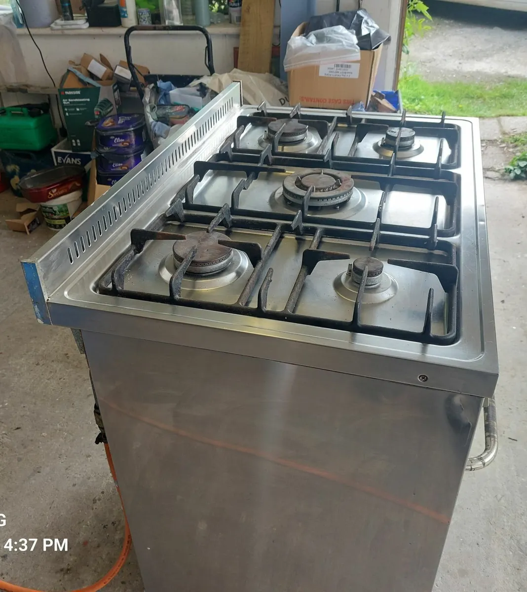 Baumatic stainless steel 5 ring gas cooker - Image 2
