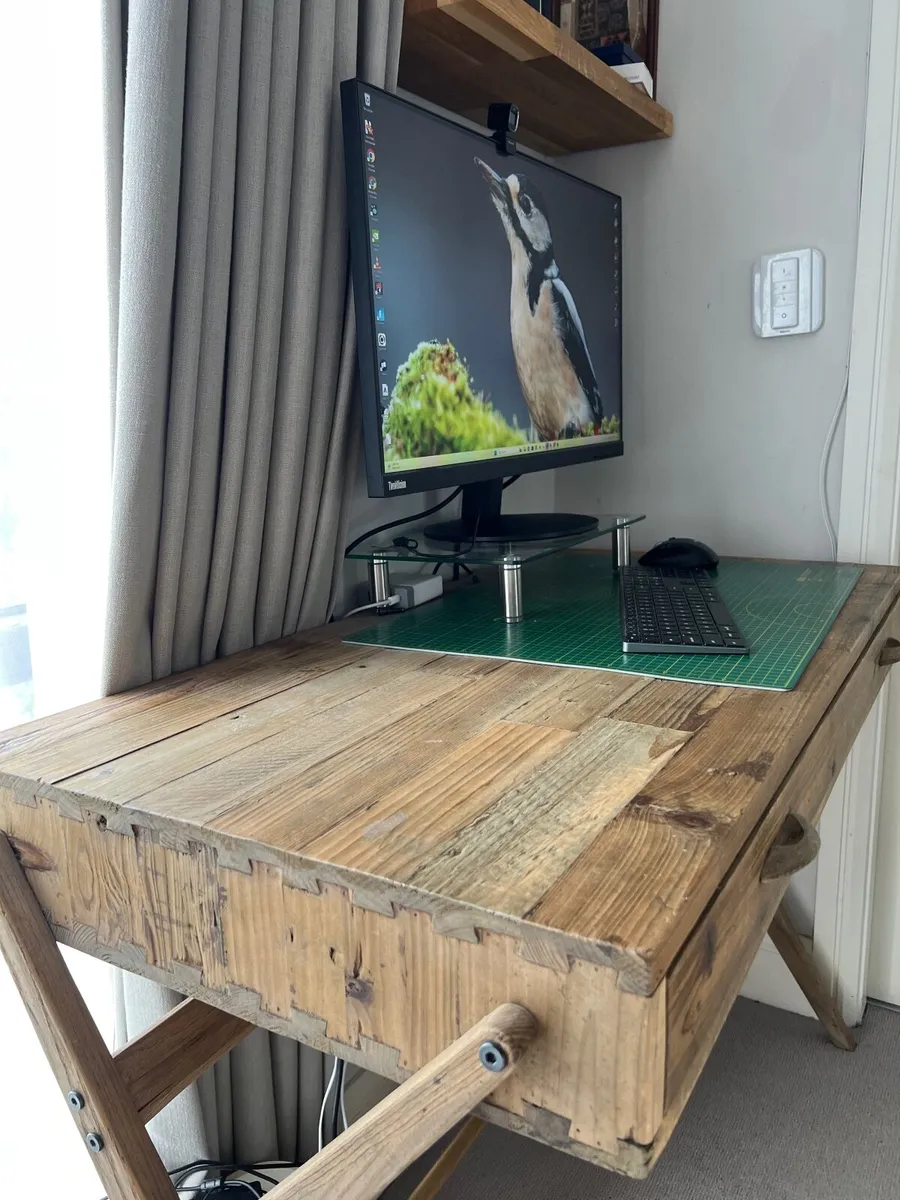 Wood desk - Image 2