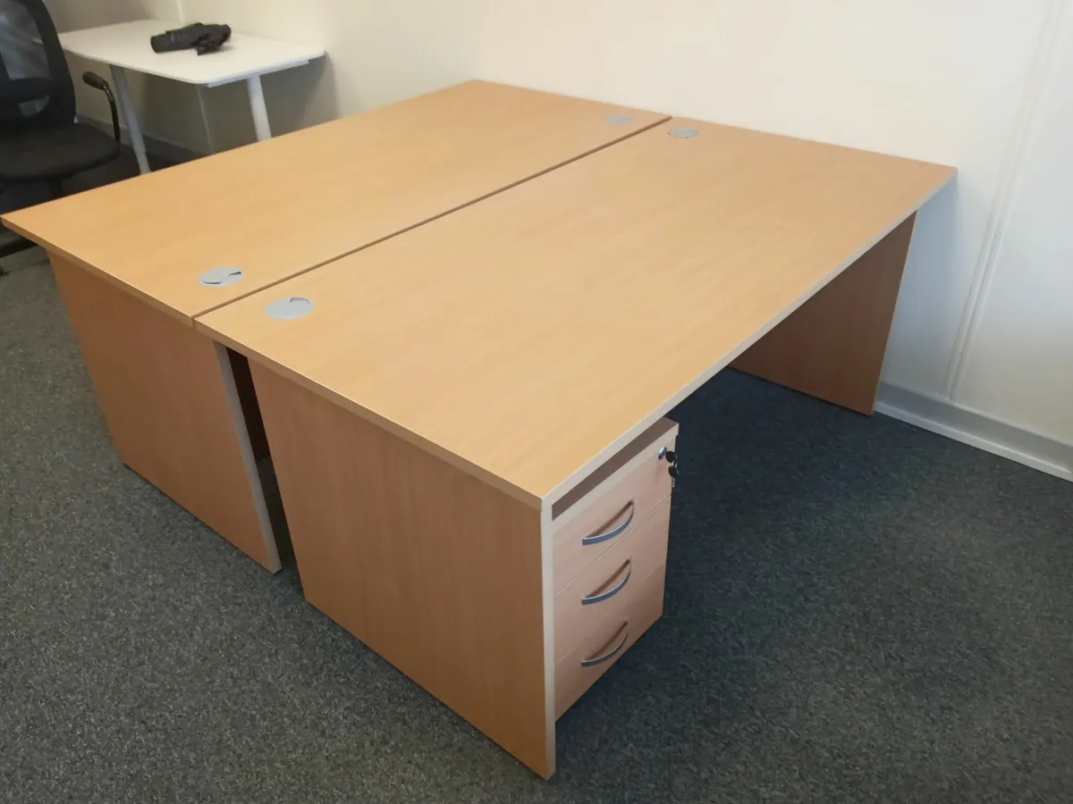 Delivery - 2 x Office Desks with Pedestals - Image 4