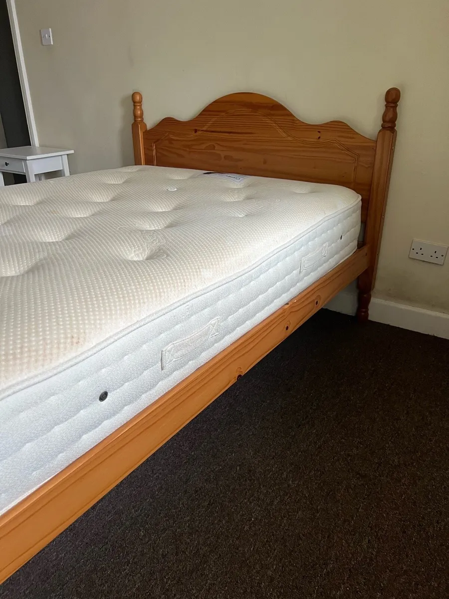 Free double bed with mattress - Image 1