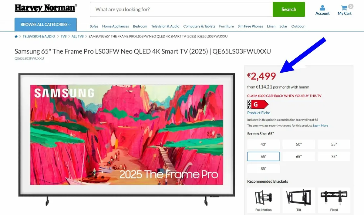Samsung The Frame Pro 65'' 2025 electrobuster.ie - Image 2