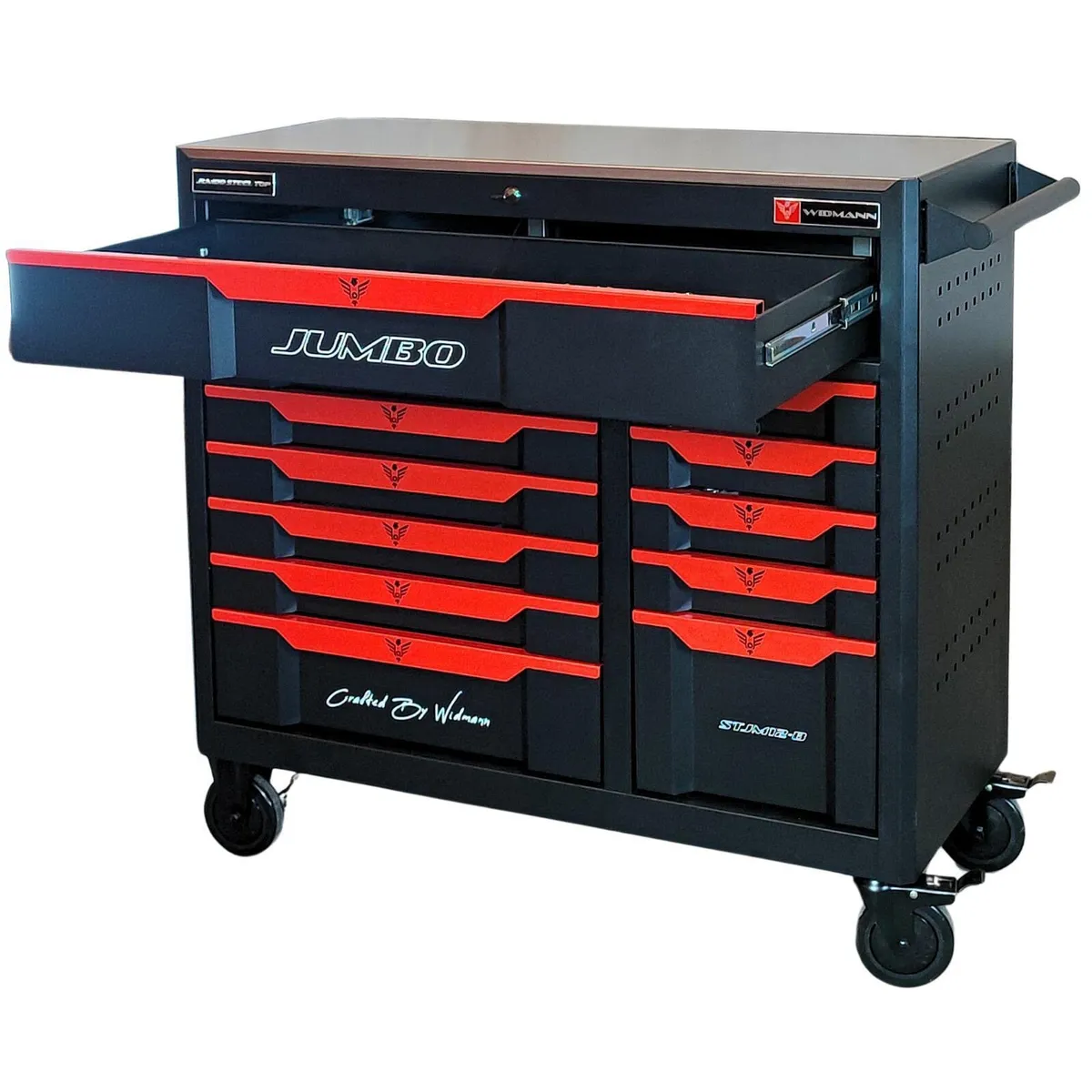Jumbo pro tool box chest trolley with tools - Image 3