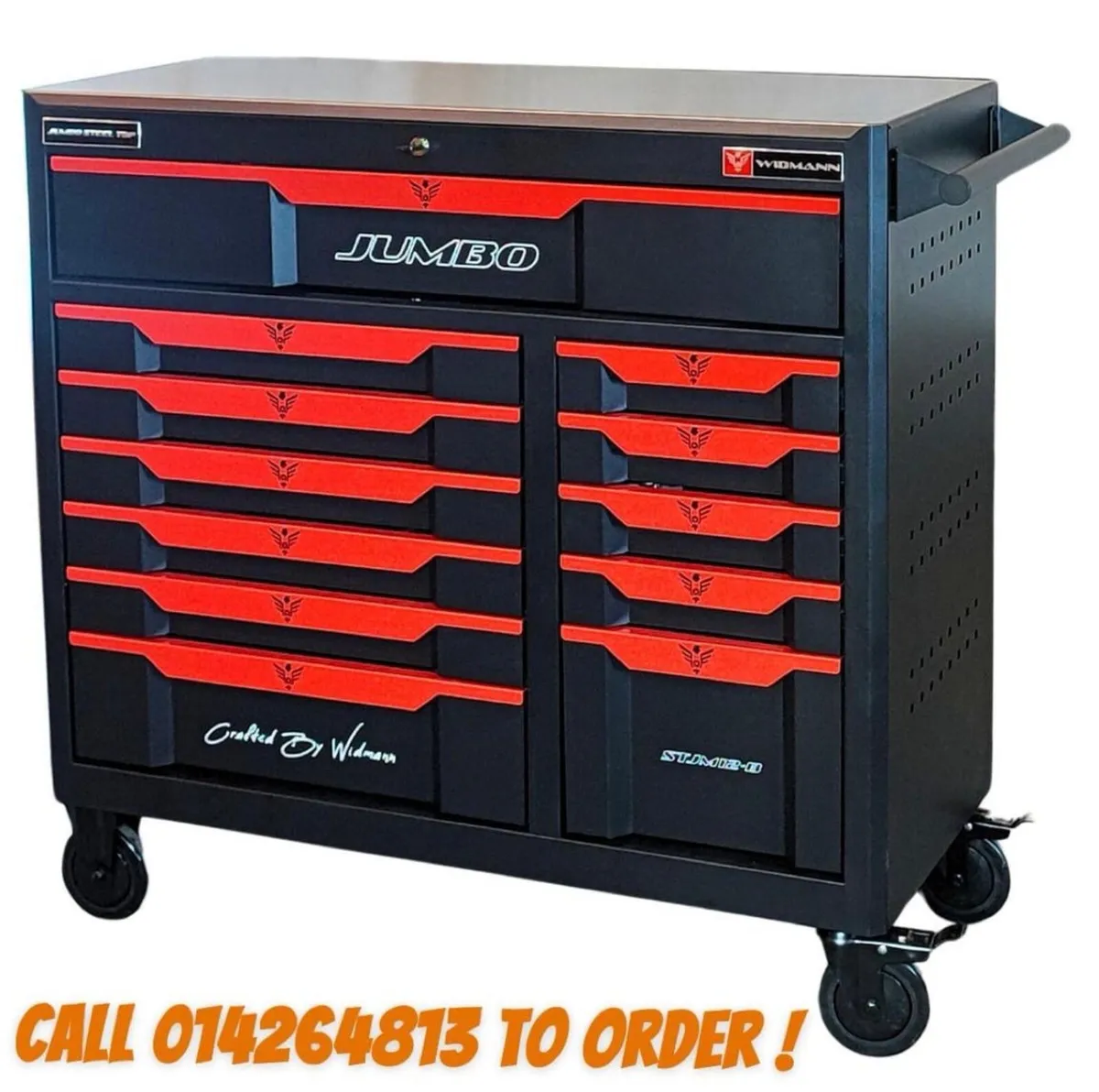 Jumbo pro tool box chest trolley with tools - Image 4