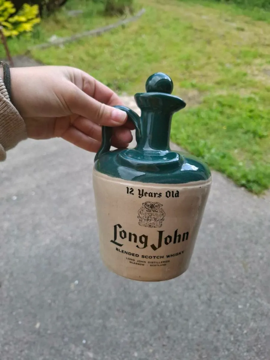 By post only long john whiskey bottle