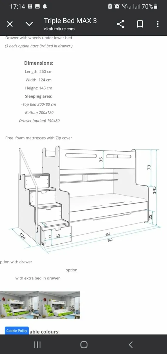 Triple Bunkbed - Image 3