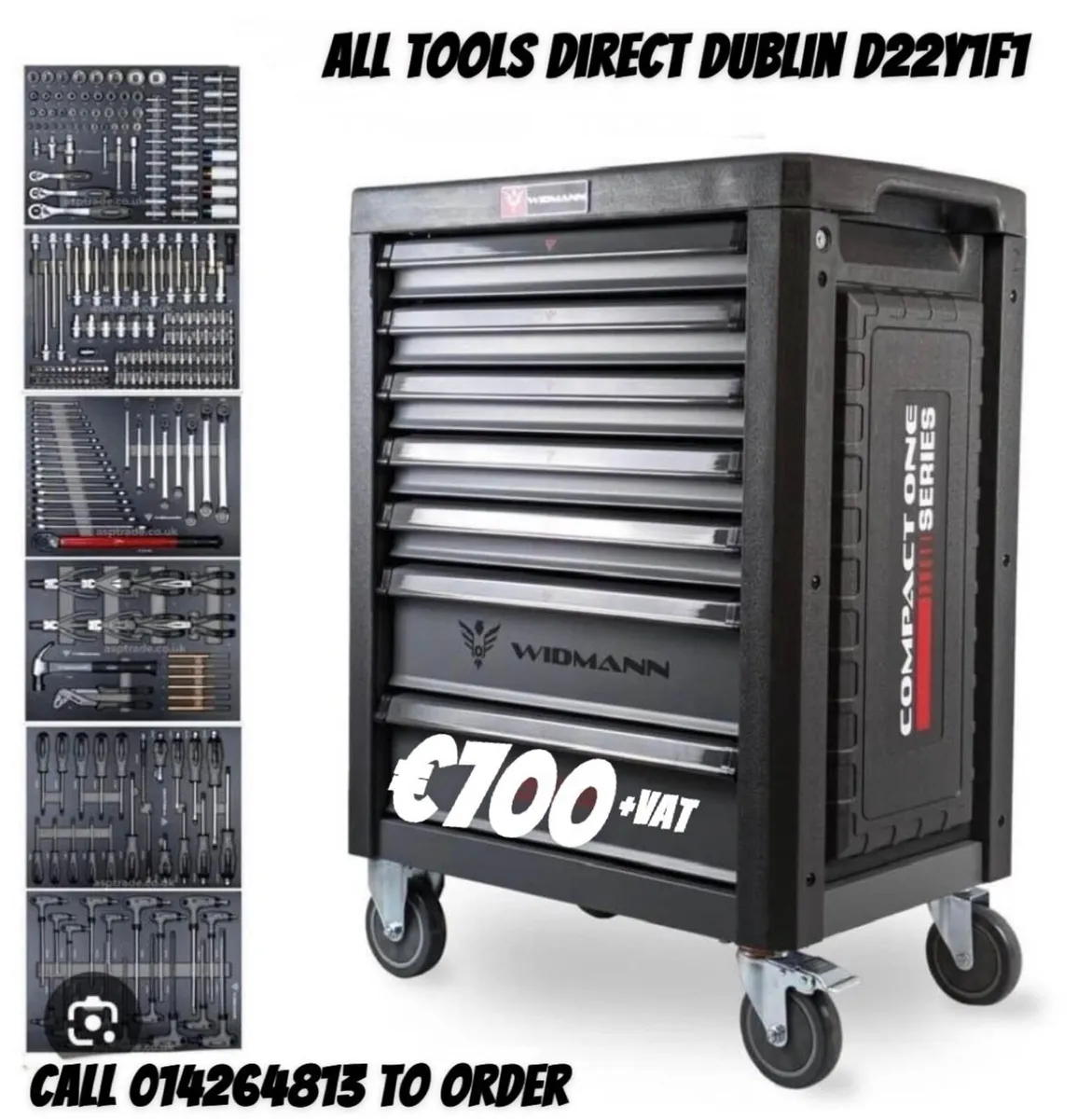 Tool box chest trolley cabinet Bench with tools - Image 1