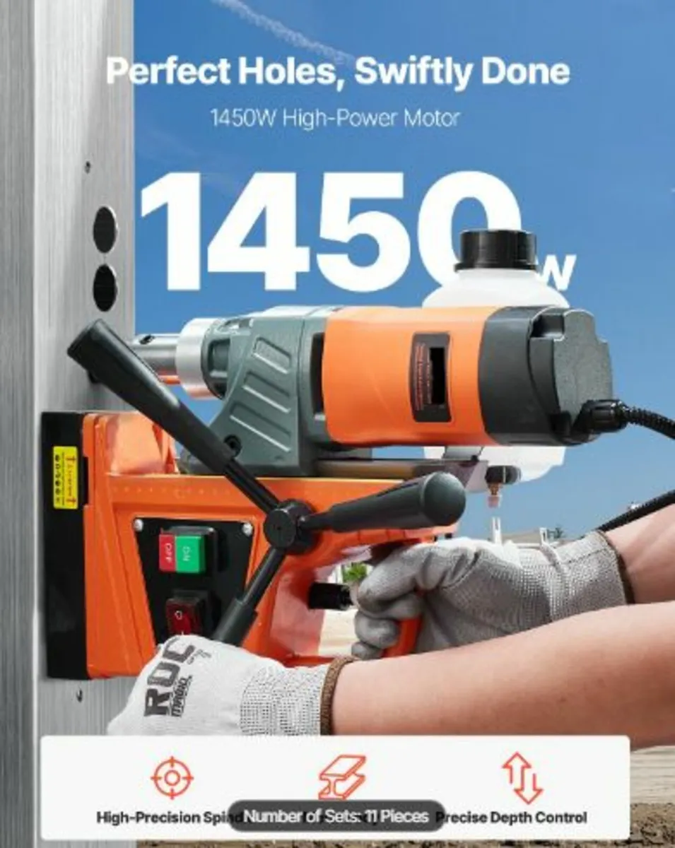 Magnetic Drill 1450W 12500N Portable - Image 3
