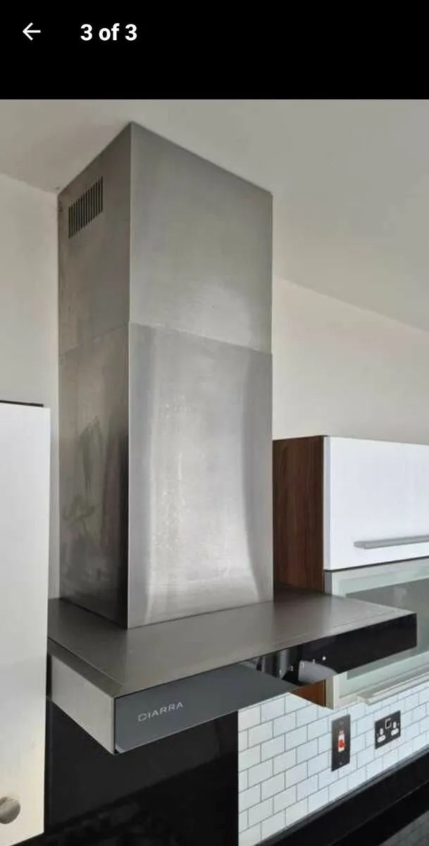 CIARRA 60cm Wall-Mount Cooker Hood + Unused Carbon - Image 1