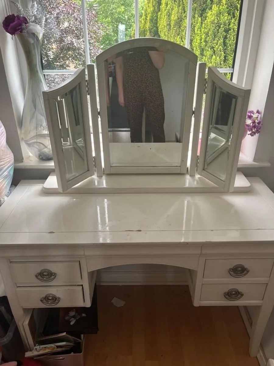 Vanity Table and Mirror - Image 3