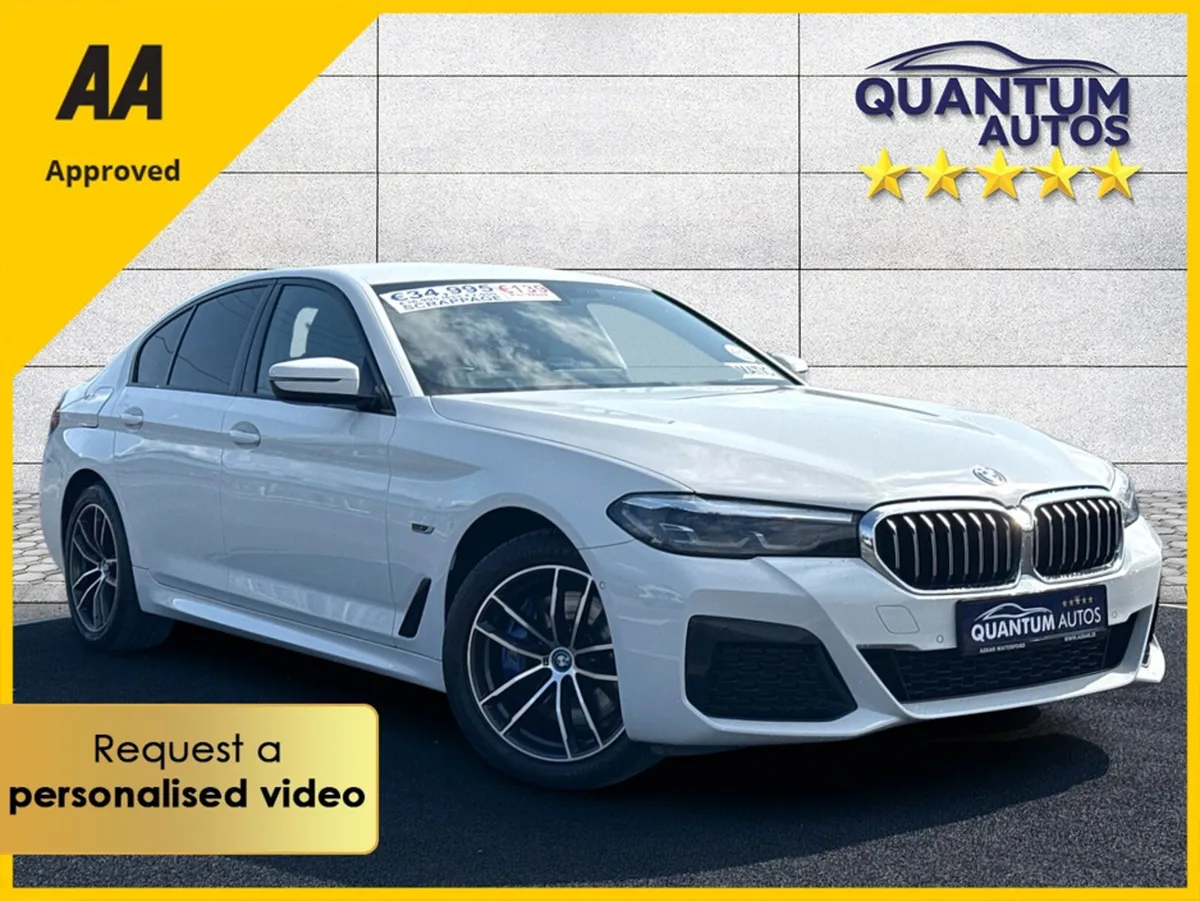 BMW 5-Series 2021 530E M SPORT 2.0 PHEV 290 BHP €1 - Image 1
