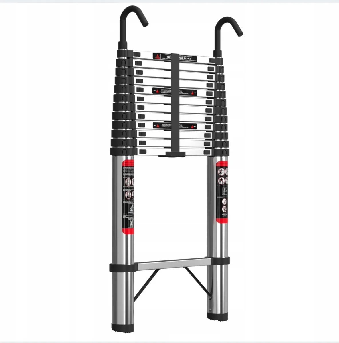 5m Aluminum Telescopic Extension Ladder Non-Slip - Image 3