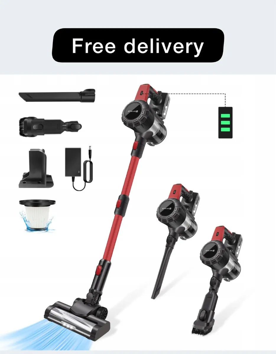 Cordless Stick Vacuum Cleaner 140W 15KPA Hardwood - Image 1