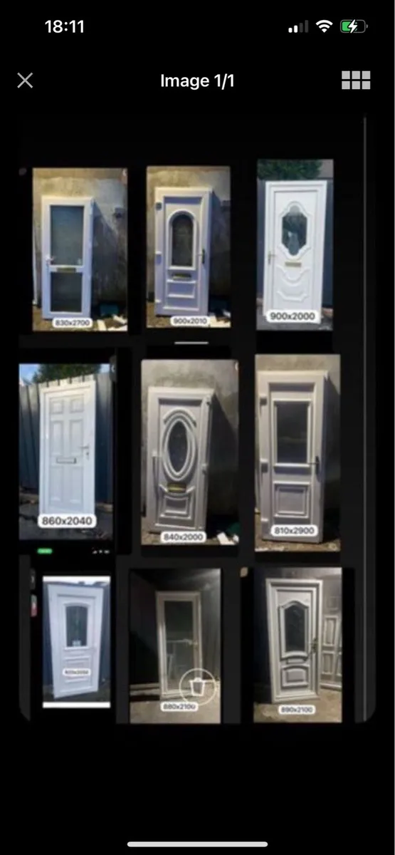 White pvc door