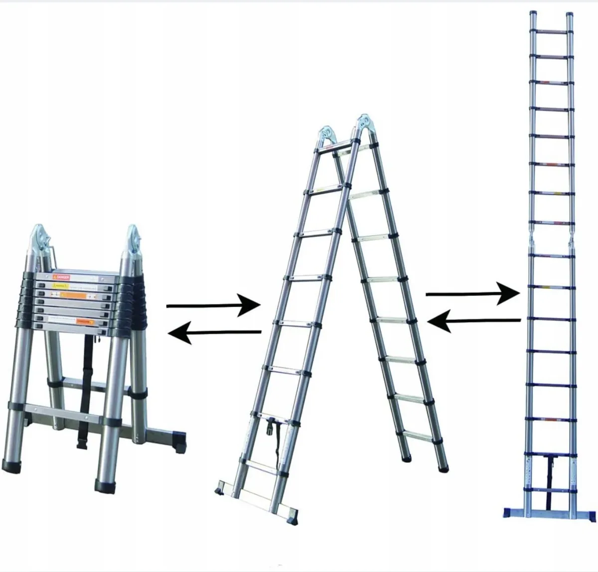 Telescopic Ladder 2.5+2.5M Multi-Purpose 5M Extend - Image 2