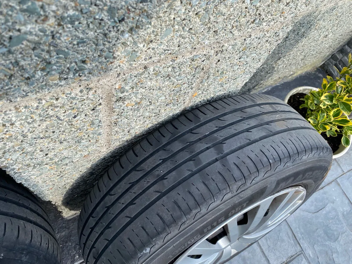 4 x Tyres  with rims and Citroen Hubcaps . - Image 2