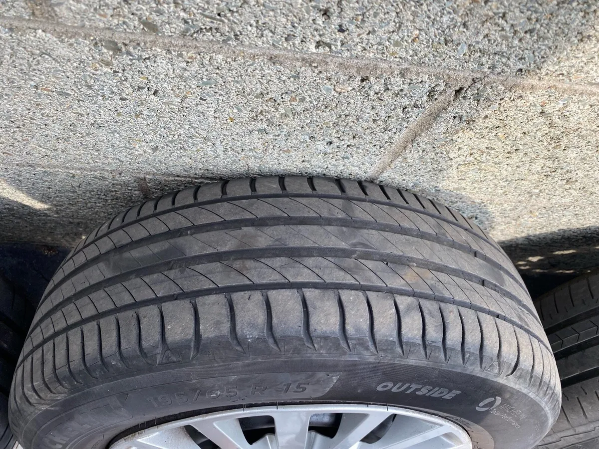 4 x Tyres  with rims and Citroen Hubcaps . - Image 3