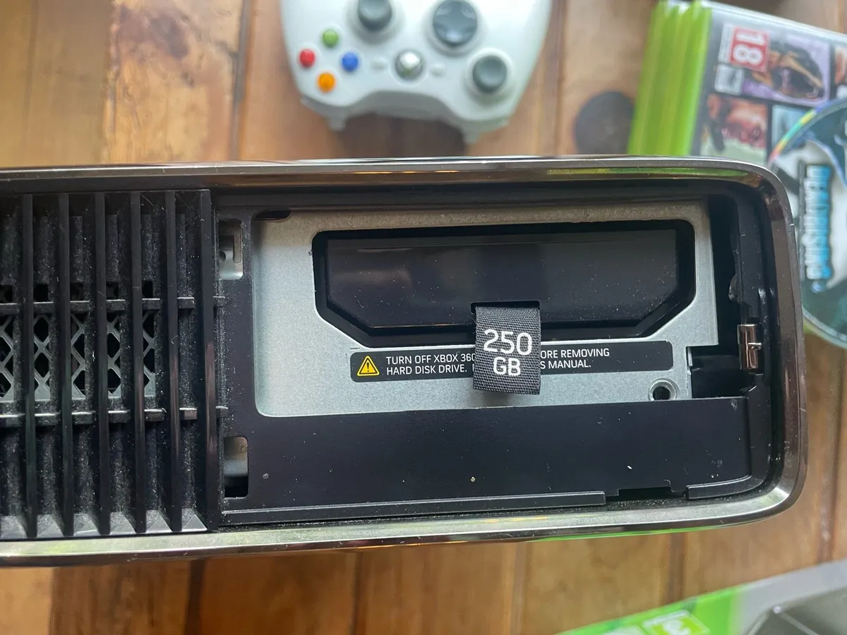 Boxed Xbox 360, 8 Games, 3 Remotes - Image 4