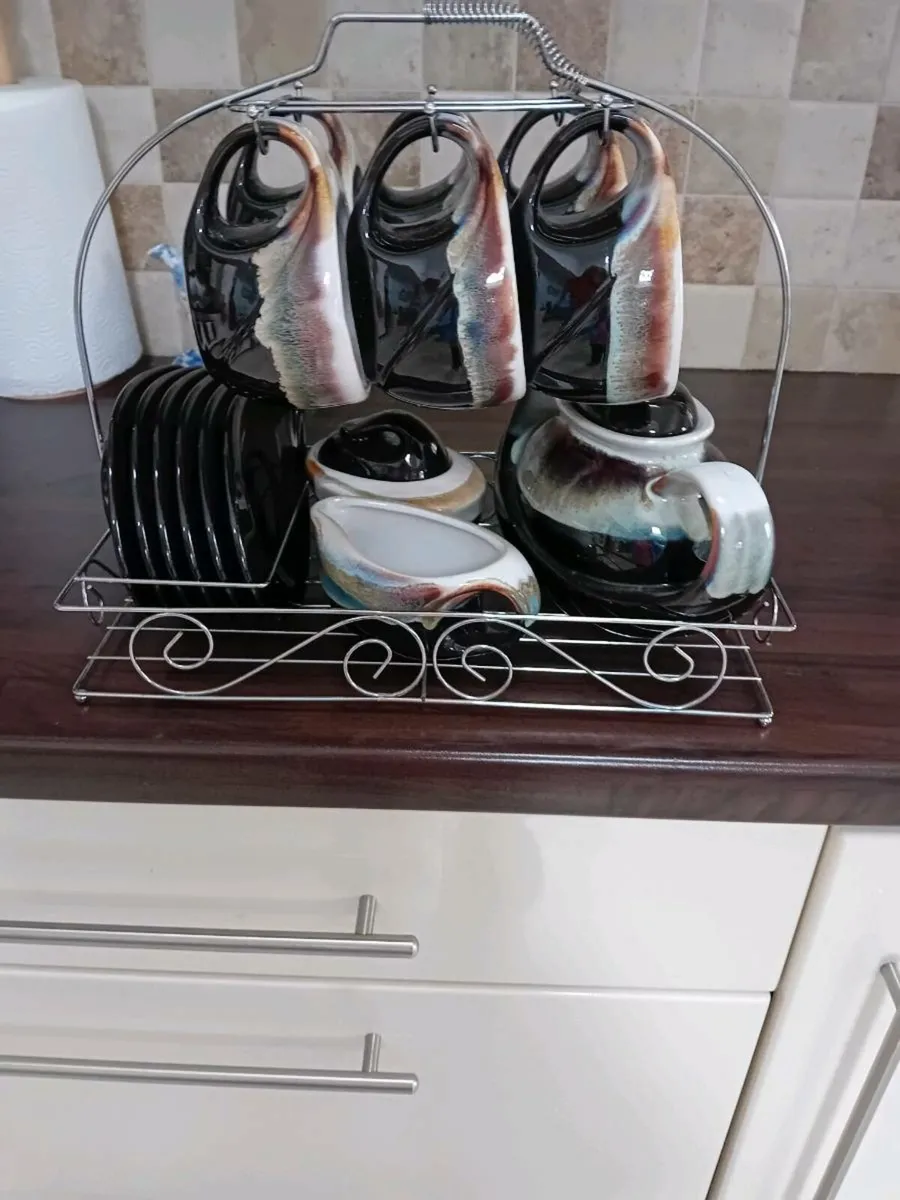 2 SETS OF AUGHRIM POTTERY TEA SETS  NEW - Image 1