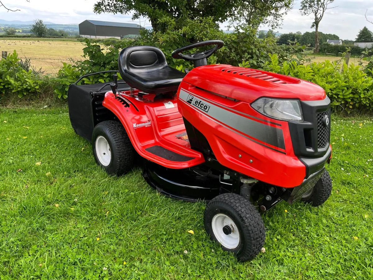 Efco petrol ride on lawnmower - Image 1