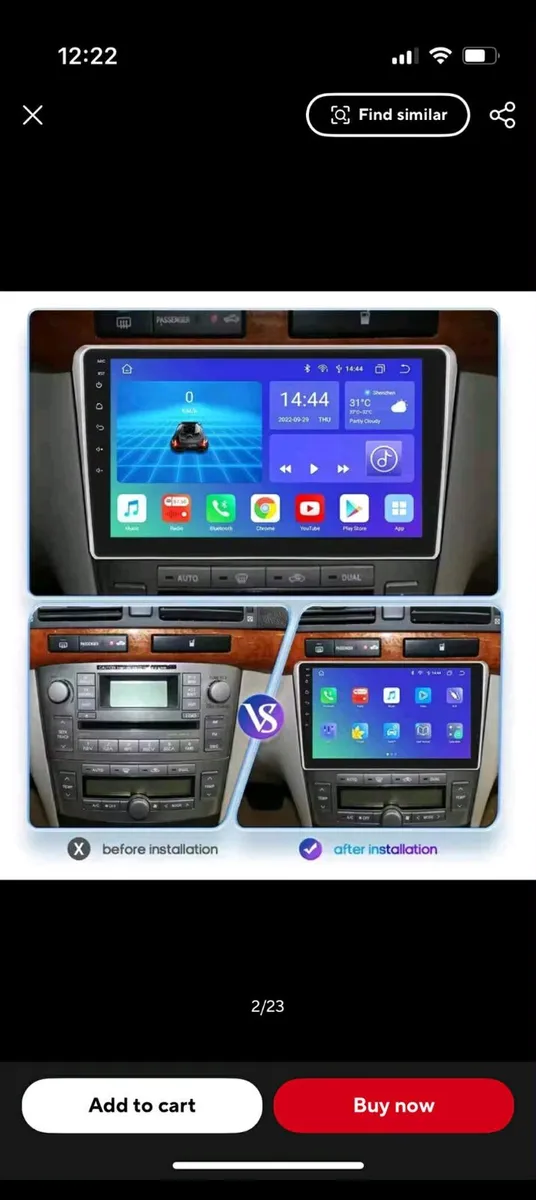 Toyota AVENSIS TOUCH SCREEN car play sat nav - Image 4