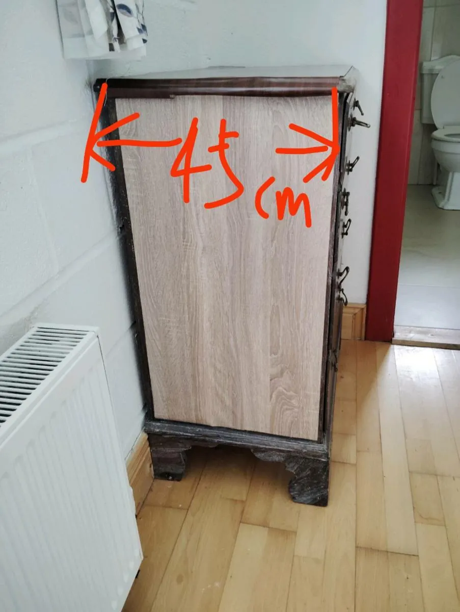 Wooden chest of drawers small - Image 3