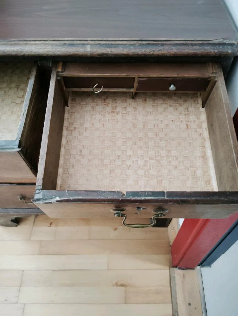 Wooden chest of drawers small - Image 4