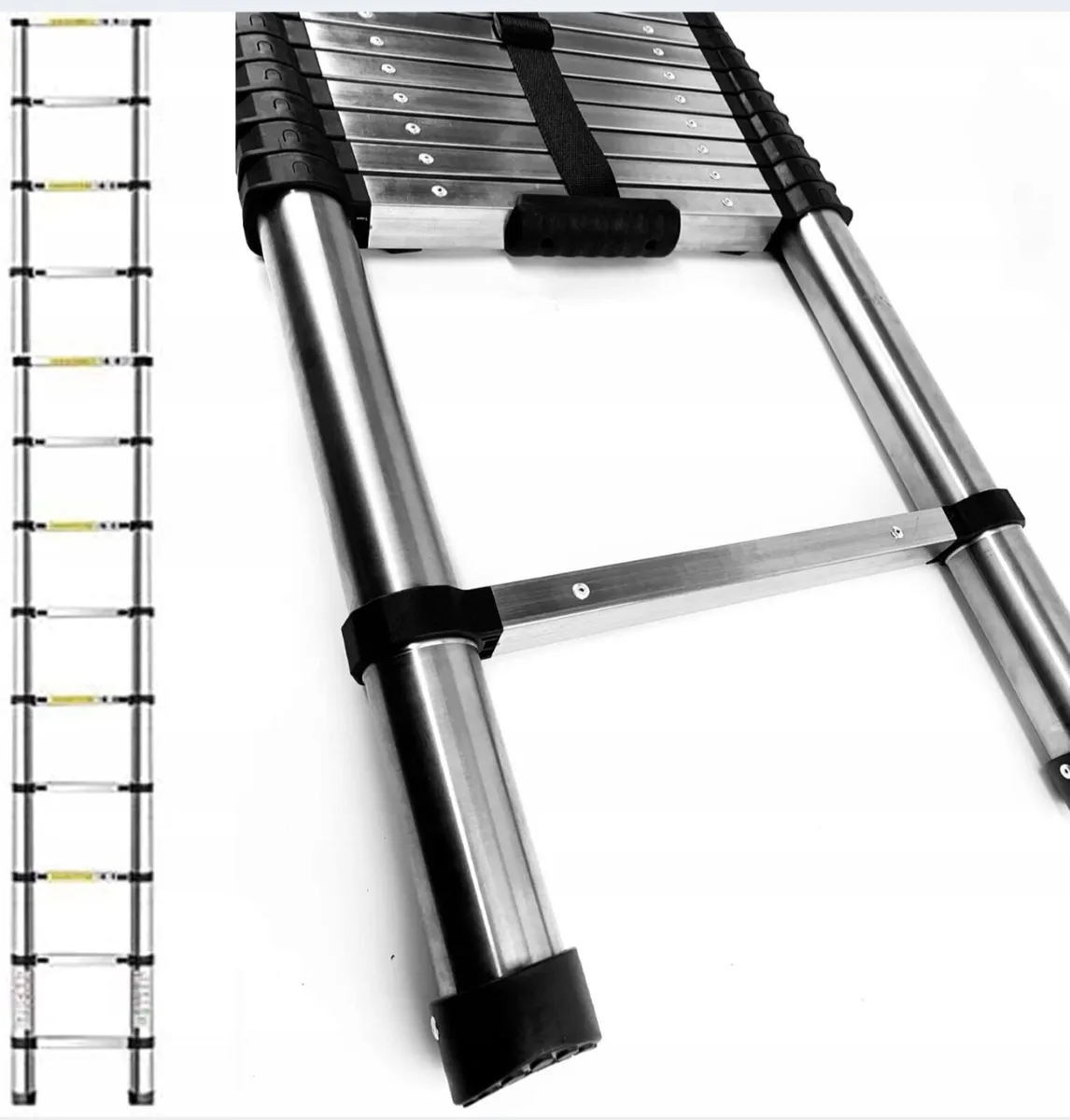 3.8m 12.5ft extendable height telescopic ladder - Image 2
