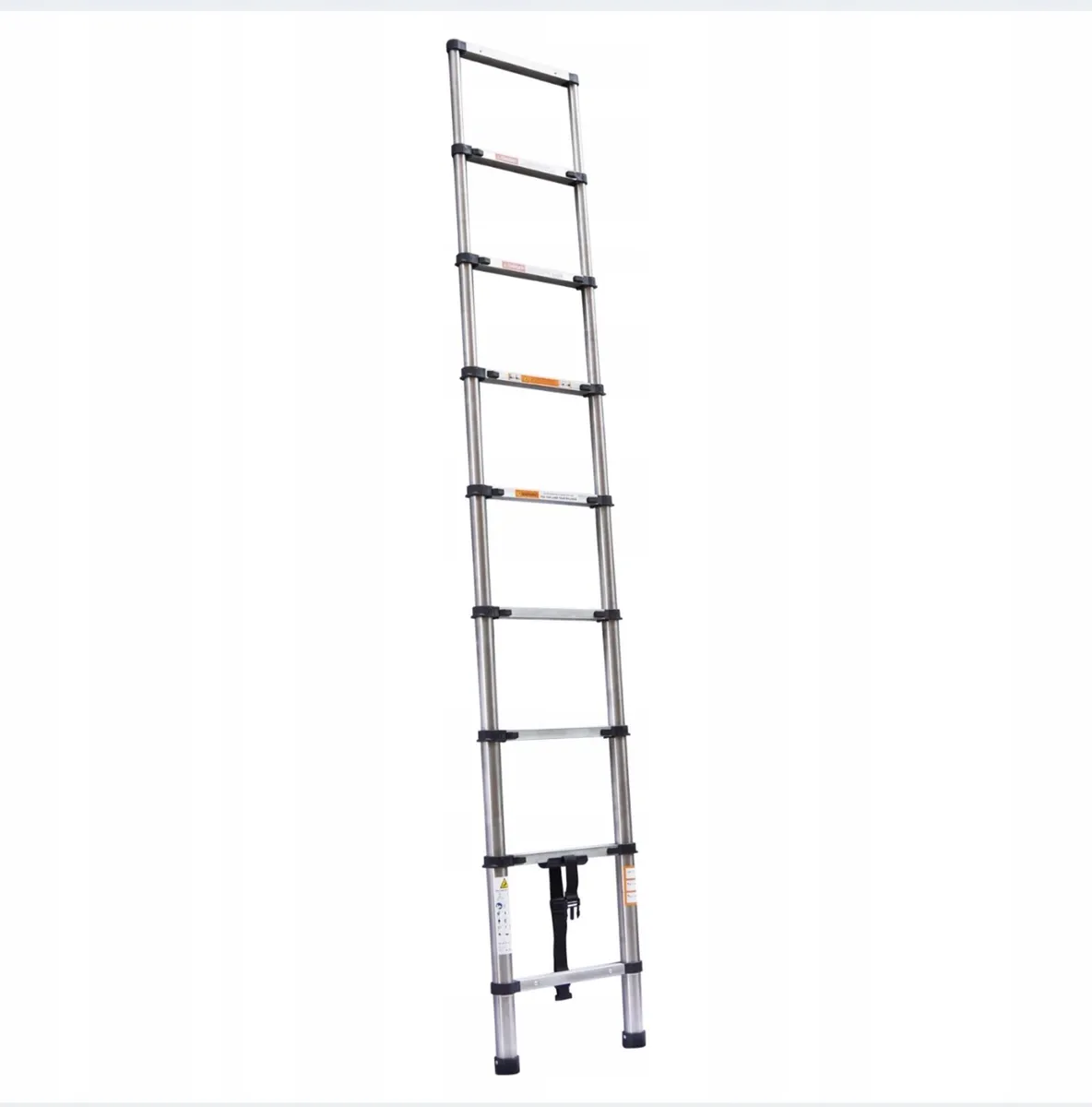 Telescopic folding ladder 2.6 m non-slip stainless - Image 4