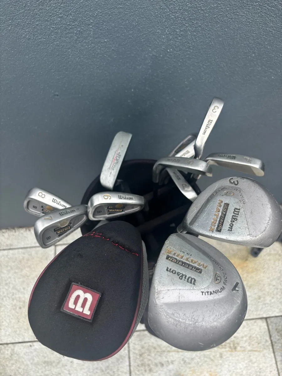 Wilson Matrix Regular Shaft Golf Clubs w Golf Bag - Image 3