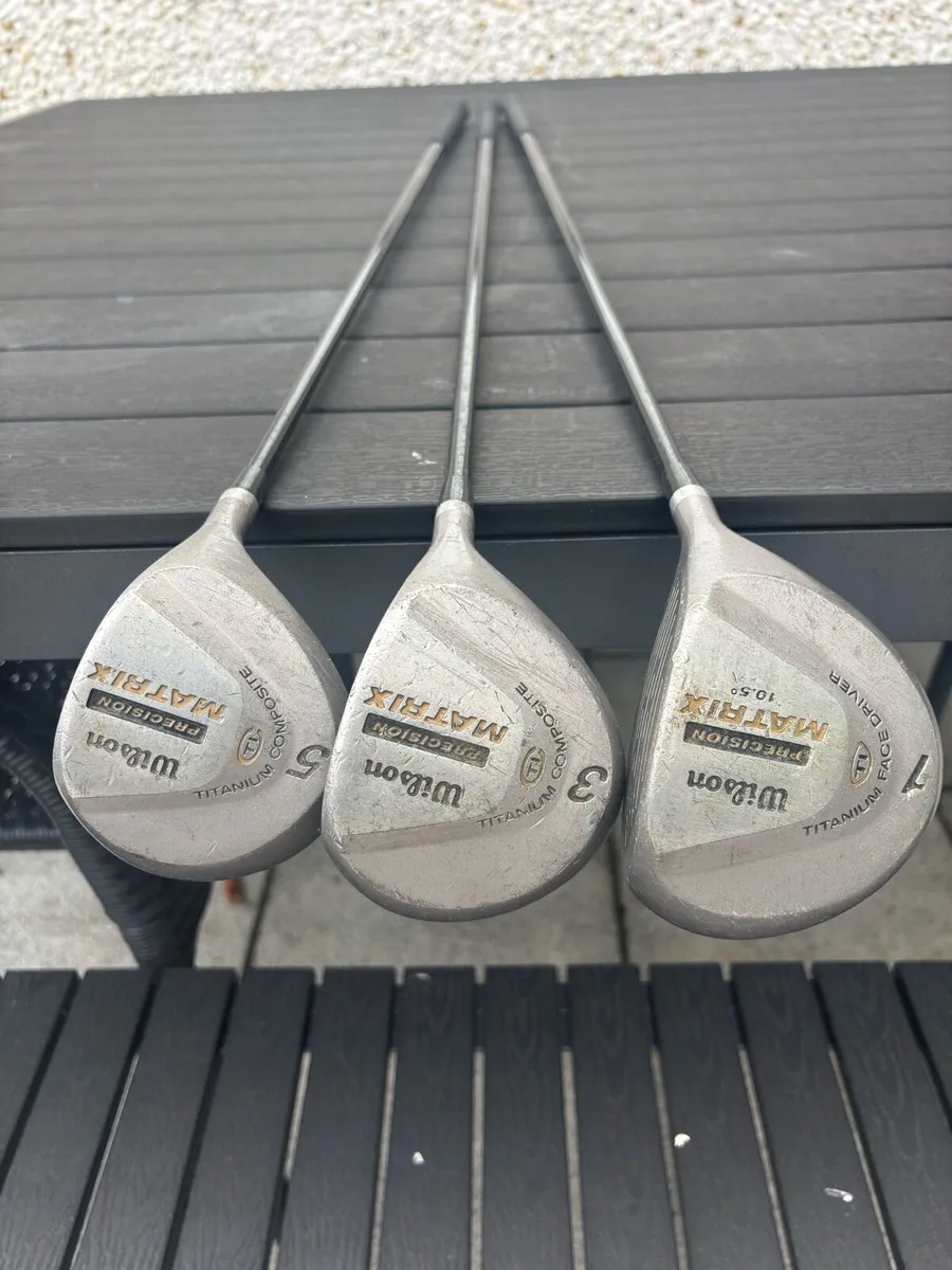 Wilson Matrix Regular Shaft Golf Clubs w Golf Bag - Image 4