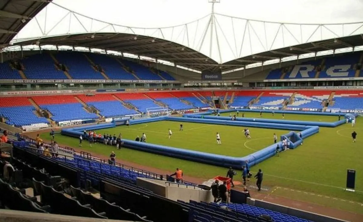 3 x Inflatable Football Pitches & Blowers - Image 2
