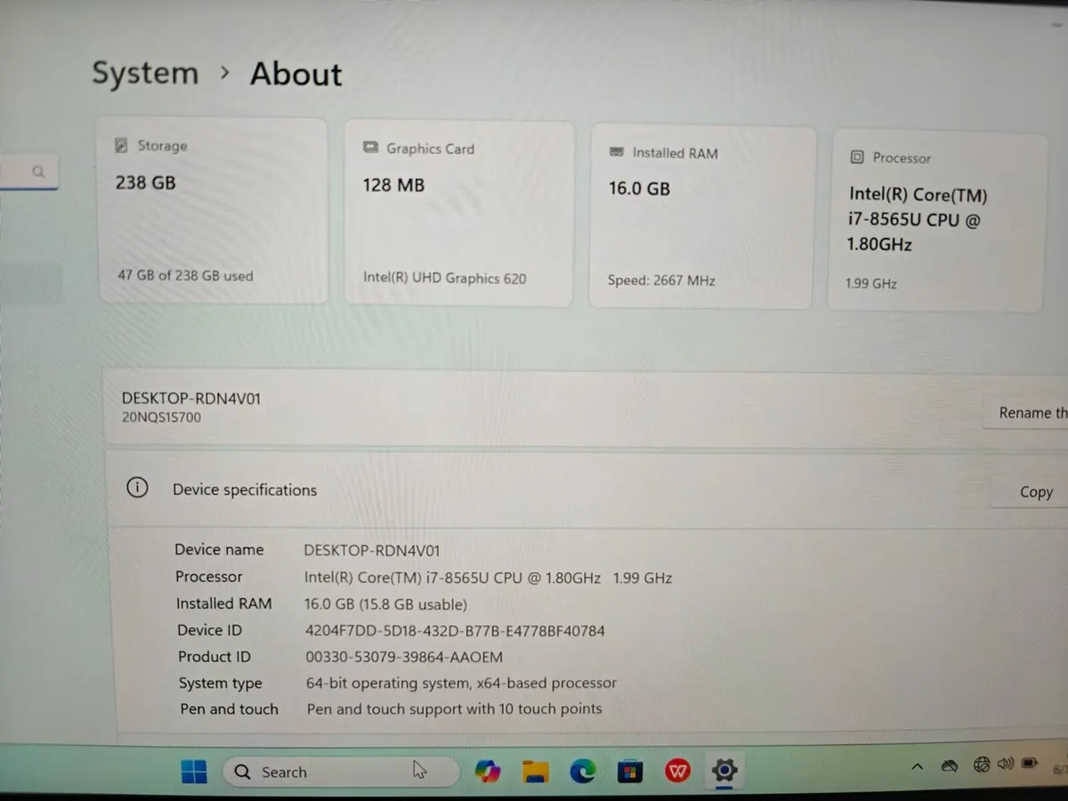 Lenovo ThinkPad X390 Yoga i5 Touchscreen Laptop - Image 3