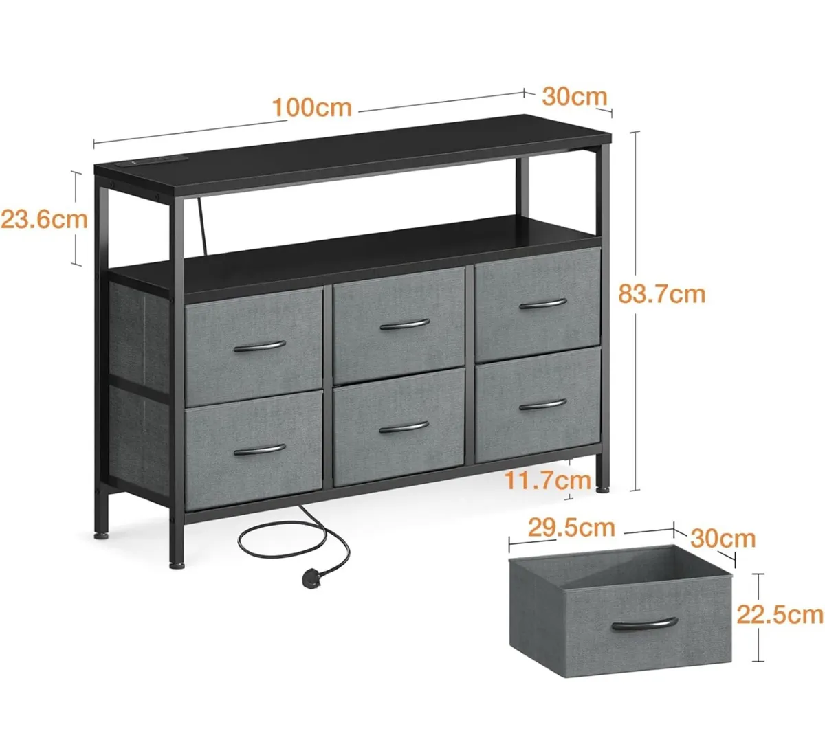 Chest of Drawers Bedroom with 6 Drawers - Image 2