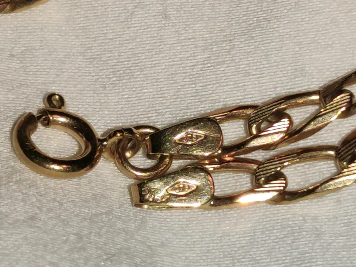 LONG LINKS, 9CT Solid Gold 5.07 Gram New Bracelet - Image 4